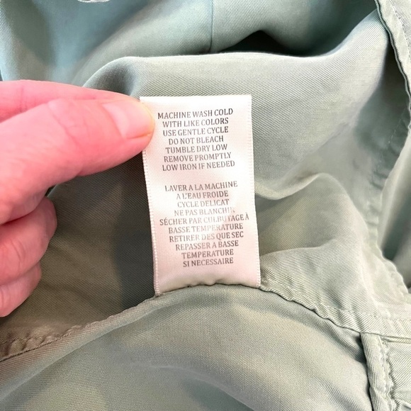 BLANK NYC Jacket Womens Small Green Sage Moto Military Contemporary - Picture 15 of 15